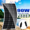 Kit de carga de energía del cargador de batería del Panel Solar Universal 90W 18V ETFE para RV coche barco Camping