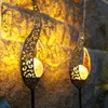 LED Fiamma Solare Luce Sole Luna Effetto Giardino Luci Esterne Impermeabili Paesaggio Decorativo - A