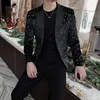 Sequin Design Men Blazers Singer DJ Stage Suit Jacket Wedding Business Casual Dress Coat Blazer Masculino Veste Homme 210527