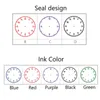 10 Pc Learning Recognition Teacher Teaching Seal Clock Dial Stamps School Kids Children Toys 30mm In Diameter Modelling Clay Wholesale