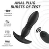 NXY ANAL SEX Leksaker Anal Vibrator Thrusting 1cm Prostata Människor Masturbatorer Vuxen Massager för män Butt Plug Remote Control Sexleksaker för vuxna butik 1123