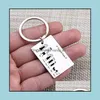 Keychains Fashion Accessoires Familie Love Keychain Naam Aangepaste gepersonaliseerde huisdieren gegraveerd voor ouders Kinderen Present Keyring Bag Charm