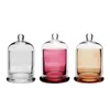 1 pc lege glazen kaarsenpot glazen koepel cloche bel jar voor geurende kaarsen kit die luxe container 190 ml 220 ml h09101812