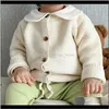 Cardigan Clothing Baby Kids Maternity Drop Dostawa 2021 Milancel jesień Sweter Sweet Color Infant Girls Knitwear Krótkie chłopcy Swetry 2