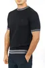 Camicia da uomo in seta 2021 estiva O-collo Fashion Comfort tessuto traspirante breve progettato Polo