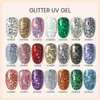 duidelijke glitter nagels