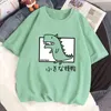 T-shirt oversize estiva Harajuku y2k Anime Cute Little Dinosaur Pattern Kawaii T-shirt casual Top T-shirt manica corta da donna G220228