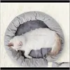 Sängar möbler husdjur leveranser hem trädgård plush säng förtjockad mjuk katt kudde hund sovplatta under fyra säsonger UD881 droppleverans 2021