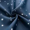 Nowoczesne kurtyny do salonu Sypialnia Silver Stars Blackout Curtain Beige Blue Green Granatowy Różowy panel Zasłony 210712