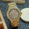 Montres-bracelets 2021 en bois hommes montre à Quartz avec aiguilles lumineuses calendrier analogique plein bois montres-bracelets Reloj Hombre