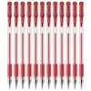 Stylos Gel 12pcs / Lot Deli Pen 0.5mm Noir Rouge Bleu Marqueur D'encre Promotionnel Étudiant Écriture Papeterie Fourniture De Bureau Scolaire Signature