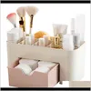 Boxes Bins European Transparent plast Makeup Organizer Storage Box Multipurpose Candy Color Office Sundries Cosmetic Der Container EgZ4L