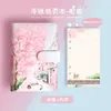 Sakura Ręczne konto Book Box Zestaw A6 Loose-Leaf Notebook Czasopisma Agenda Planner Planner Student Papetery 210611