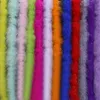 Party Decoration Diameter 8-10cm 2 Meter / Strips Pluizig Turkije Veren Boa Marabou Zwart Wit Veer voor Ambachten Boas Strip Carnaval Kostuum