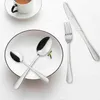 Tableware Set 20PCS Stainless Steel Kitchen Utensils Cutlery Sets Include Mirror Polished Knife/Spoon/Fork Service for 5 211108