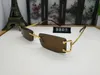 Luxury Sunglasses Rimless Delicate Unisex SunglassesS Metal Driving Glasses C Decoration High Quality Designer UV400 Lens Eyeglasses 16 model