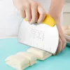 Stainless Steel Pastry Scraper Chopper Bakeware Flour Cutter med skala deg Pizza Cutters med bekvämt handtag 20220223 Q2