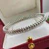 Link Chain Selling European Women's Luxury Jewelry Rivet Rose Gold Bracelet Fashion Party228a