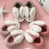 Infant Kids Winter Fuzzy Warm Home Slippers Cartoon Ears Non-Slip Shoes