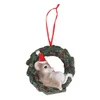 Décorations de Noël pendentifs animaux personnalisés couronne en forme mignonne Adorable ours cerf oiseau hérisson arbre R