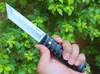 Top quality Survival Straight Knife 5Cr13Mov Satin Tanto Point Blade Full Tang Ebony Handle Tactical Knives With Leather Sheath