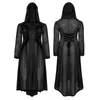 Kvinnors Jackor Gothic Dark Moon Long Coat Plus Storlek 5XL Medium Längd Hooded Casual Wear Jacket