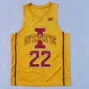 قمصان كرة السلة مخصصة Iowa State Cyclones Basketery Jersey NCAA College Haliburton Caleb Grill Izaiah Brockington Tyrese Hunter Gabe Kalscheur Jeff