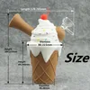 Yeni Sigara Borular Dondurma Koni Silikon Su Percolator Fıskiyeli Nargile Shisha Kalın Cam DHL ile