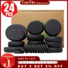 Tontin 24 teile / satz Hot Stone Massage Set Spa Massage Steine ​​Massagegerät Pflege Jade Basaltstein Schönheitssalon Gesundheit Pflege Lava Rosh