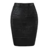 Wholesale Women Summer Skirt Sexy Black Silver Gold Bandage High Street Designer Skinny Club Party Mini Pencil s 210629