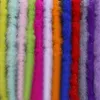 Parti Dekorasyon Renkli Tüy Şeritler Çap 8-10 cm 2 metre / grup Kabarık Türkiye Tüyler Boa Siyah Beyaz Tüyler El Sanatları Boas Strip Carn Için