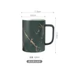 Tazas Taza de té chino de cerámica hecha a mano Taza Infusor Negro Vintage con mango Elegante Aplicación personalizada en el hogar GG50