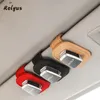Autres accessoires intérieurs de la voiture en daim Visor Soleil Sunglasses Solder Lunettes de lunette de rangement Clip de carte de rangement pour Scala VRS