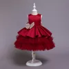 Élégant bébé filles robe Infat filles baptême robe de bal enfants robes pour filles formelle fête princesse costume taille 0-8 ans Q0716