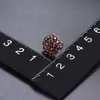 Natural Red Garnet S925 Silver Stud Earrings for Women 316 Carats Original Design Anniversary Engagement Gifts 2106183245802