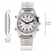 Alarmwhite Dial Tasw2222arab wristwatches4862890を使用したアラビア語のトーキングウォッチ