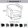 바 의자 장식 클럽 커버 팔 슬립 커버 기하학적 인쇄 작은 소파 커버는 애완 동물 211116을 보호합니다