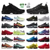 Tn plus Löparskor För Man kvinnor Trippel Svart Vit Rosa Rise University Blå Neon Grön Hyper Pastellblå Oreo herrsneakers Sports Sneakers 36-46