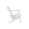 ABD Stok mobilyası Um HDPE Reçine Ahşap Adirondack Sandalye - White237g