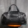 Lederhandtasche für Herren, große Reisetasche, pflanzlich gegerbtes Hauptschicht-Rindsleder, Schulter-Diagonaltasche, leichte Reiselasche