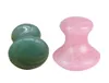 Factory Massage Stones Rocks Natural Rose Quartz Green Aventurine Mushroom Shape Gua Sha Guasha Scraping Tool Board for Spa Relaxing Meditation