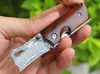 Promotion Small Damascus Pocket Folding Knife VG10 Damascuss Steel Blade Rosewood + Stainless Steels Sheet Handle EDC Gift Knives