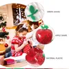 Gift Wrap 12pcs Christmas Apple-shaped Chocolate Candy Box Storage Red211n