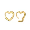 Hoop Huggie S925 Hypoallergenic صغير القلب على شكل أقراط للنساء فتيات ترصيع أزياء المجوهرات جودة عالية الجودة