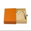 2021 Hottest Jewelry Box L Luxury Designer Stamp Jewelry Packaging With Drawer Boxs Tote Bag High Quality Orange Boxes L026