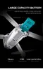 Super E59 RC LED Mini Controlled con AccessOires Drone 4K HD Videocamera Videocamera Aerial Photography Aircraft Aircraft 360 gradi Flip WiFi Lunga durata della batteria