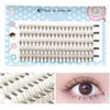 Faux cils 20pcs / set cils beauté maquillage professionnel individuel cluster style queue de poisson 3d effet artificiel