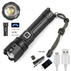 Rechargeable LED Torches 6000 Lumens Super Bright Tactical Flashlights with 26650 Batteries Zoomable, Waterproof Handheld Flashlight for Emergency Fishing