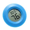 Mini thermomètre numérique LCD portable, minuteries de cuisine, hygromètre, testeur de réfrigérateur et de congélateur, détecteur de température et d'humidité rond, thermographe