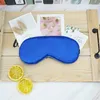 Geïmiteerde zijde slaap oog masker draagbare reizen eyepatch dutje ogen patch rust blinddoek cover slaapmaskers nacht eyeshade